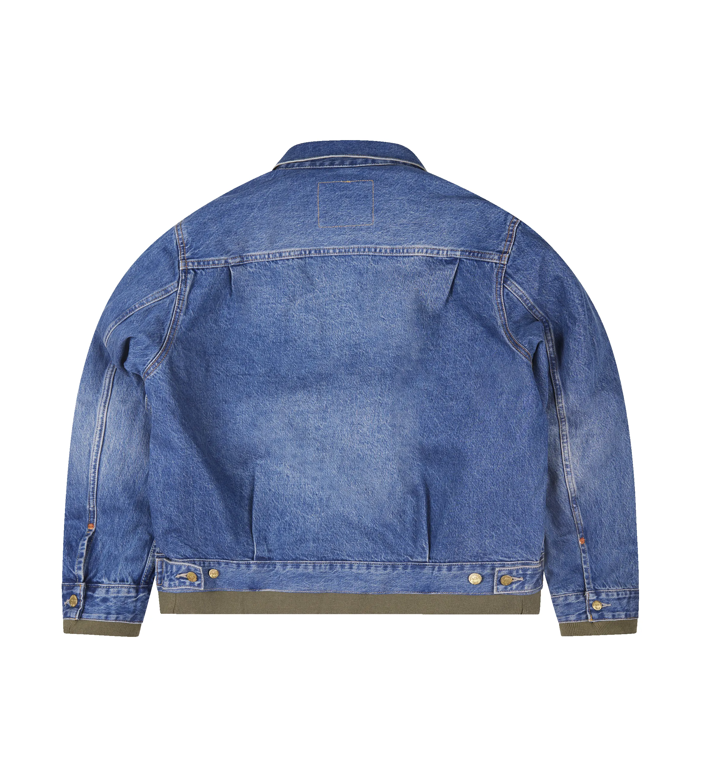 Sacai X Levi's - Nylon Twill Reversible Blouson Blue Khaki sold by FOUR Amsterdam product image thumbnail 4