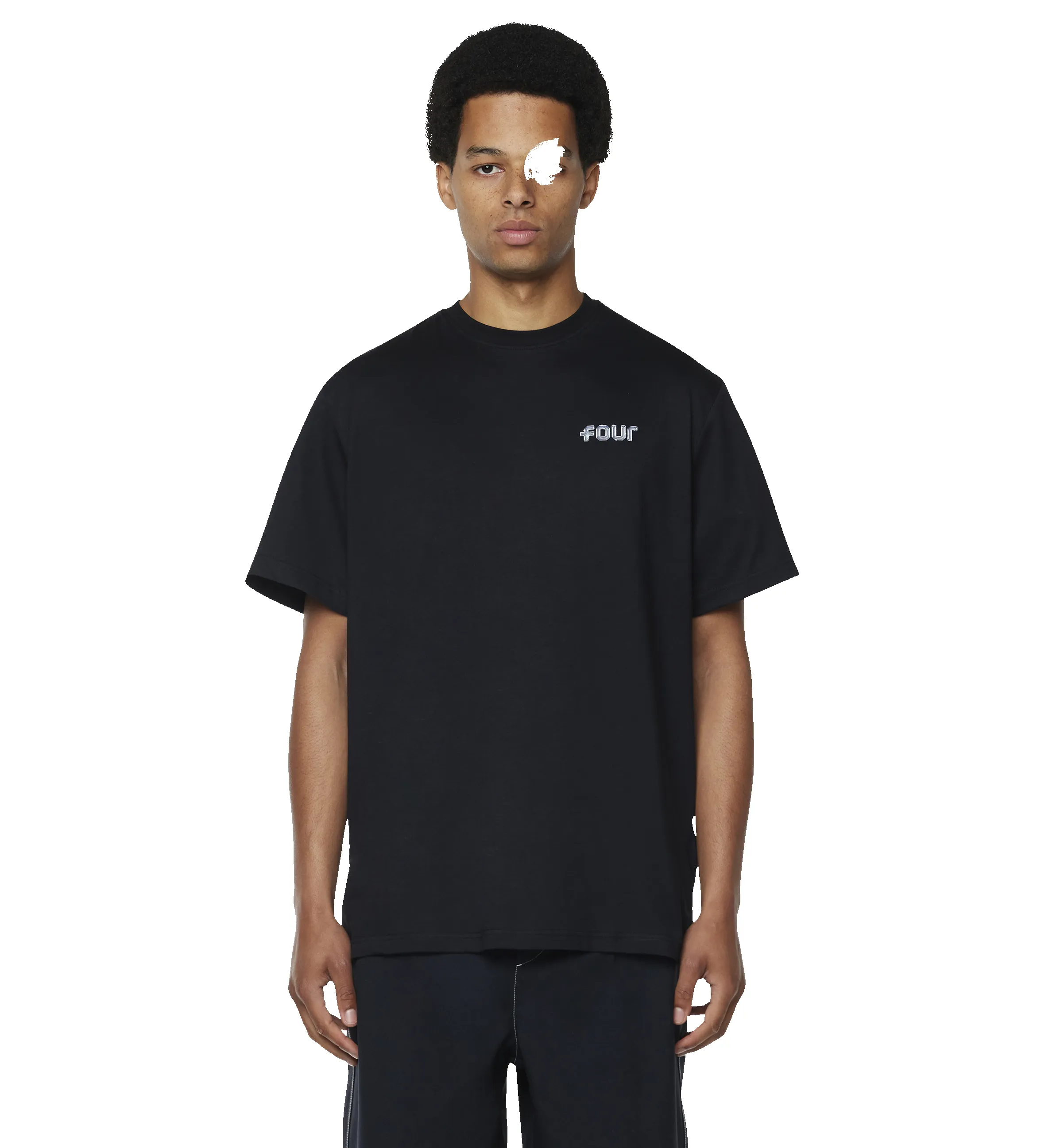 Chrome Logo T-shirt Black sold by FOUR Amsterdam