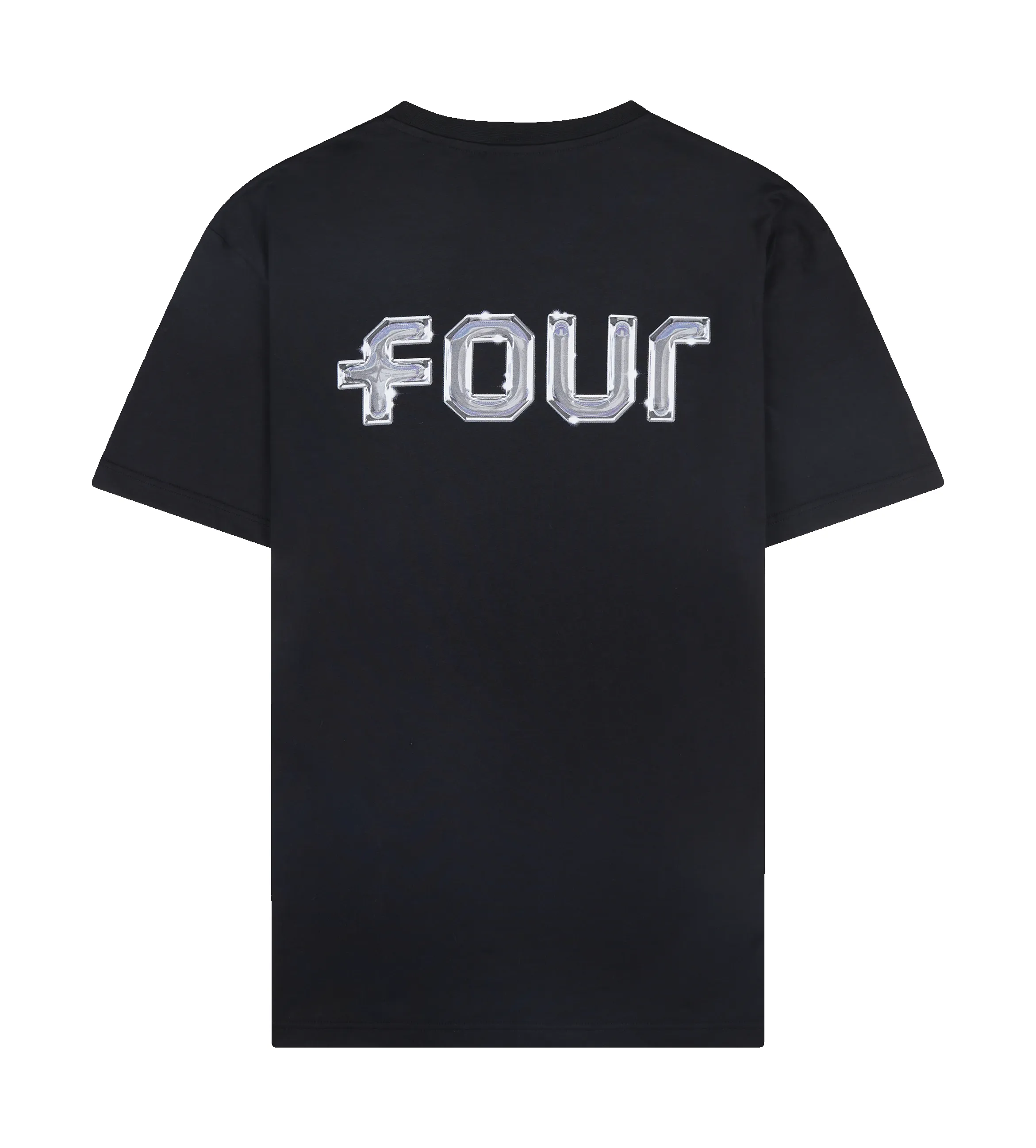 Chrome Logo T-shirt Black sold by FOUR Amsterdam product image thumbnail 2