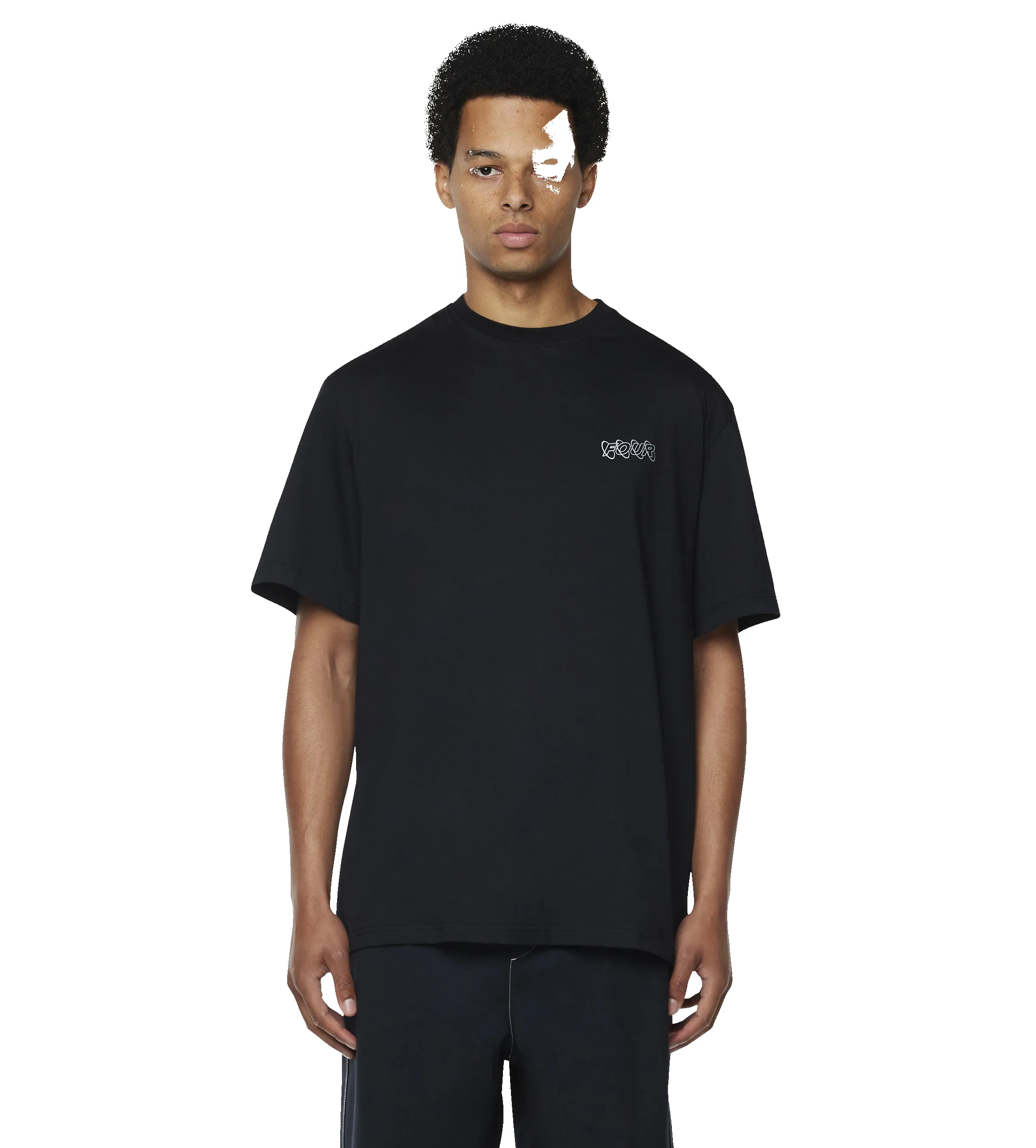 Connect Circles T-shirt Black sold by FOUR Amsterdam