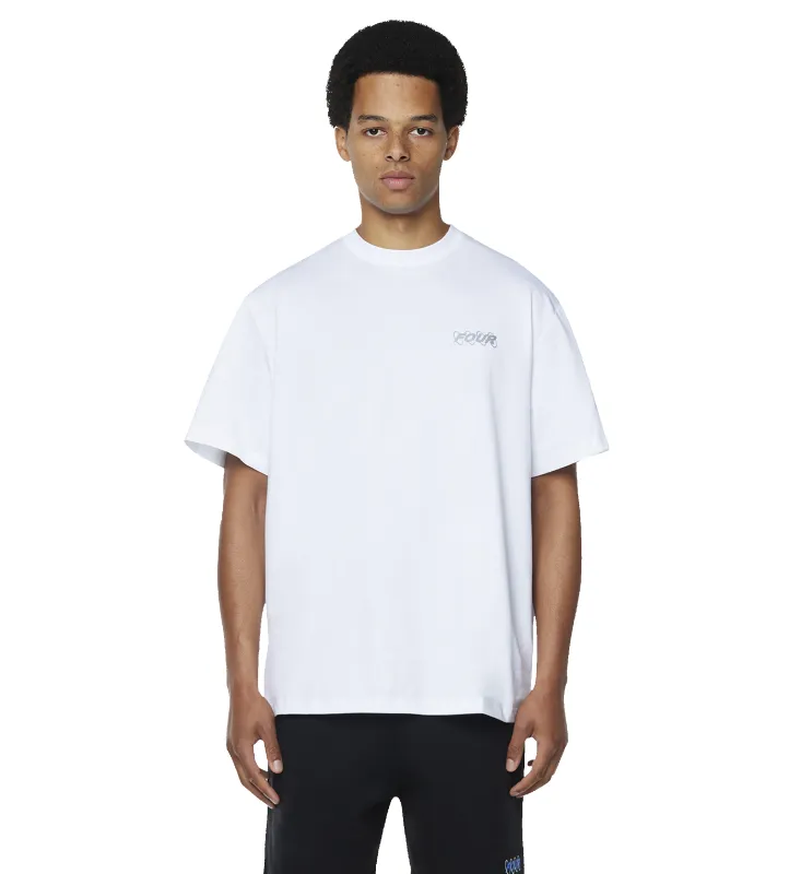 Distorted Logo T-shirt White sold by FOUR Amsterdam