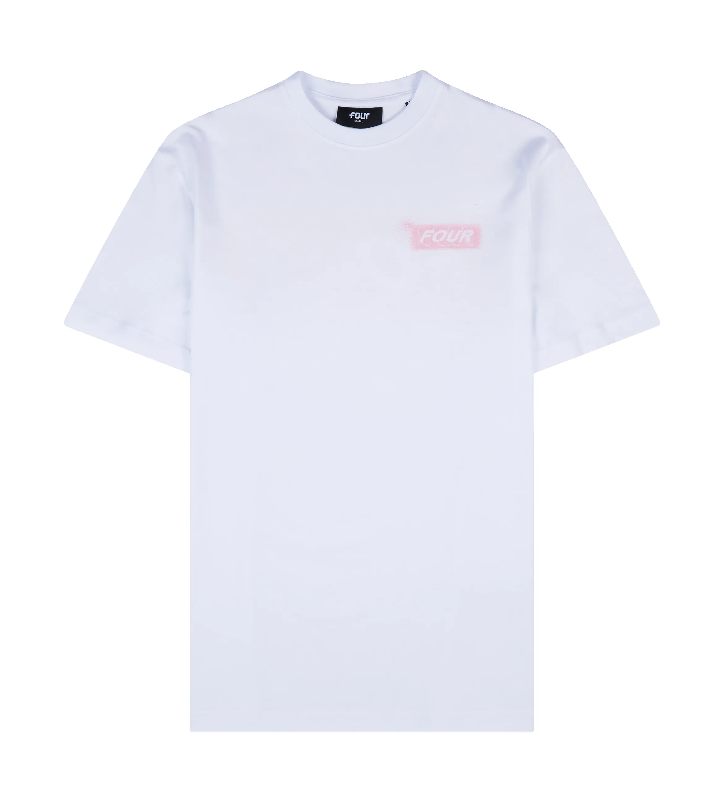 Splatter Circles T-shirt White/ Soft Pink sold by FOUR Amsterdam product image thumbnail 4