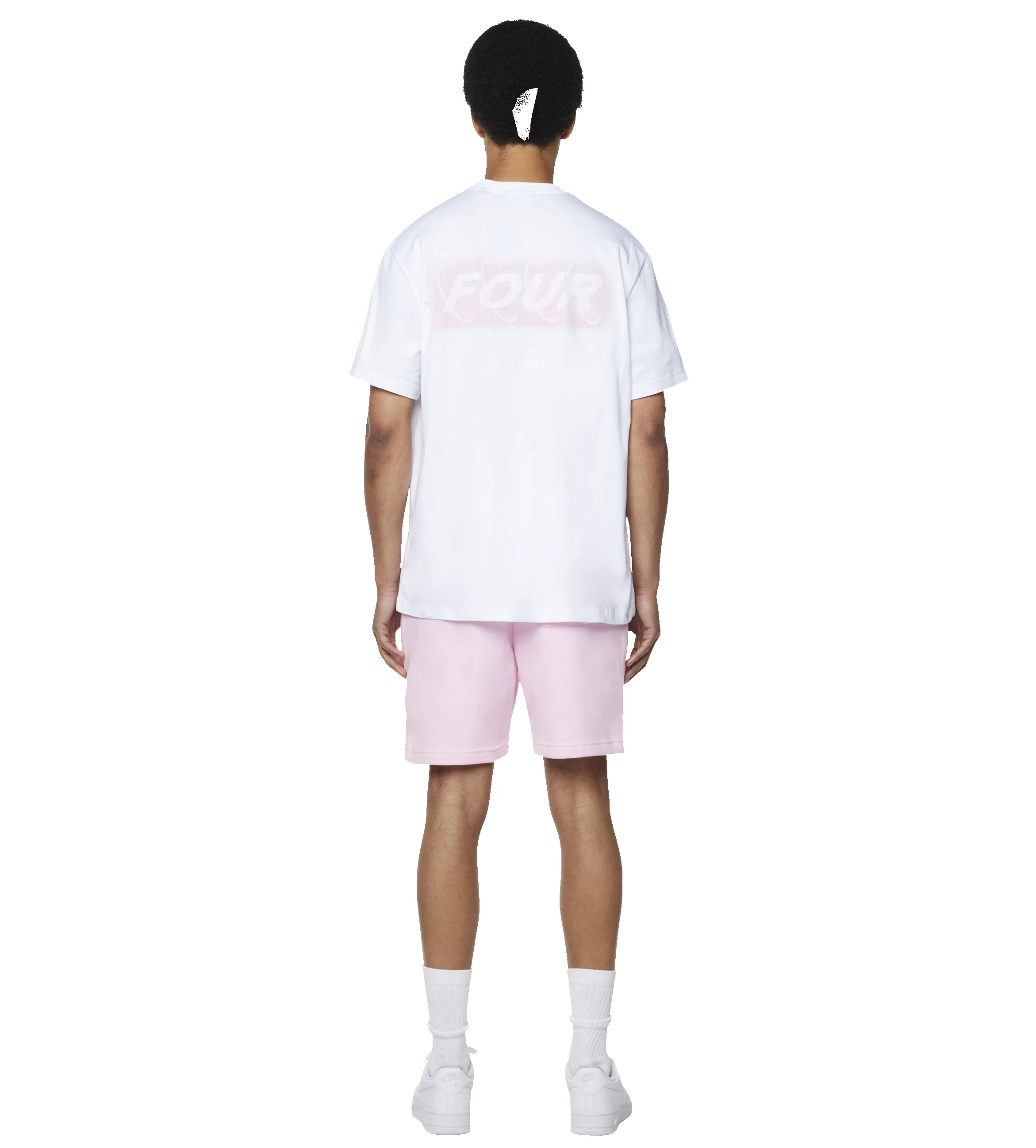 Splatter Circles T-shirt White/ Soft Pink sold by FOUR Amsterdam product image thumbnail 3
