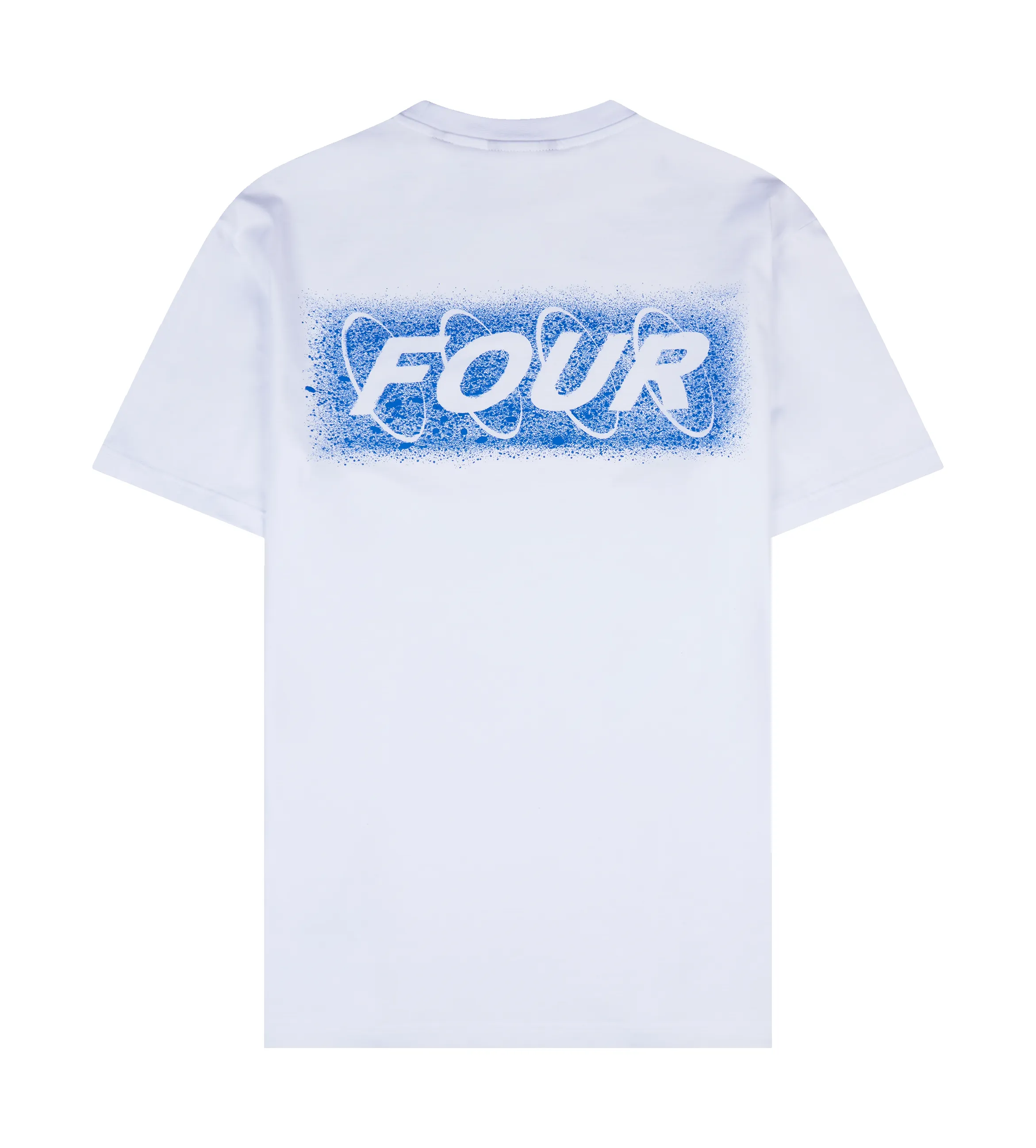 Splatter Circles T-shirt White/ Princess Blue sold by FOUR Amsterdam product image thumbnail 2
