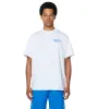 Splatter Circles T-shirt White/ Princess Blue sold by FOUR Amsterdam