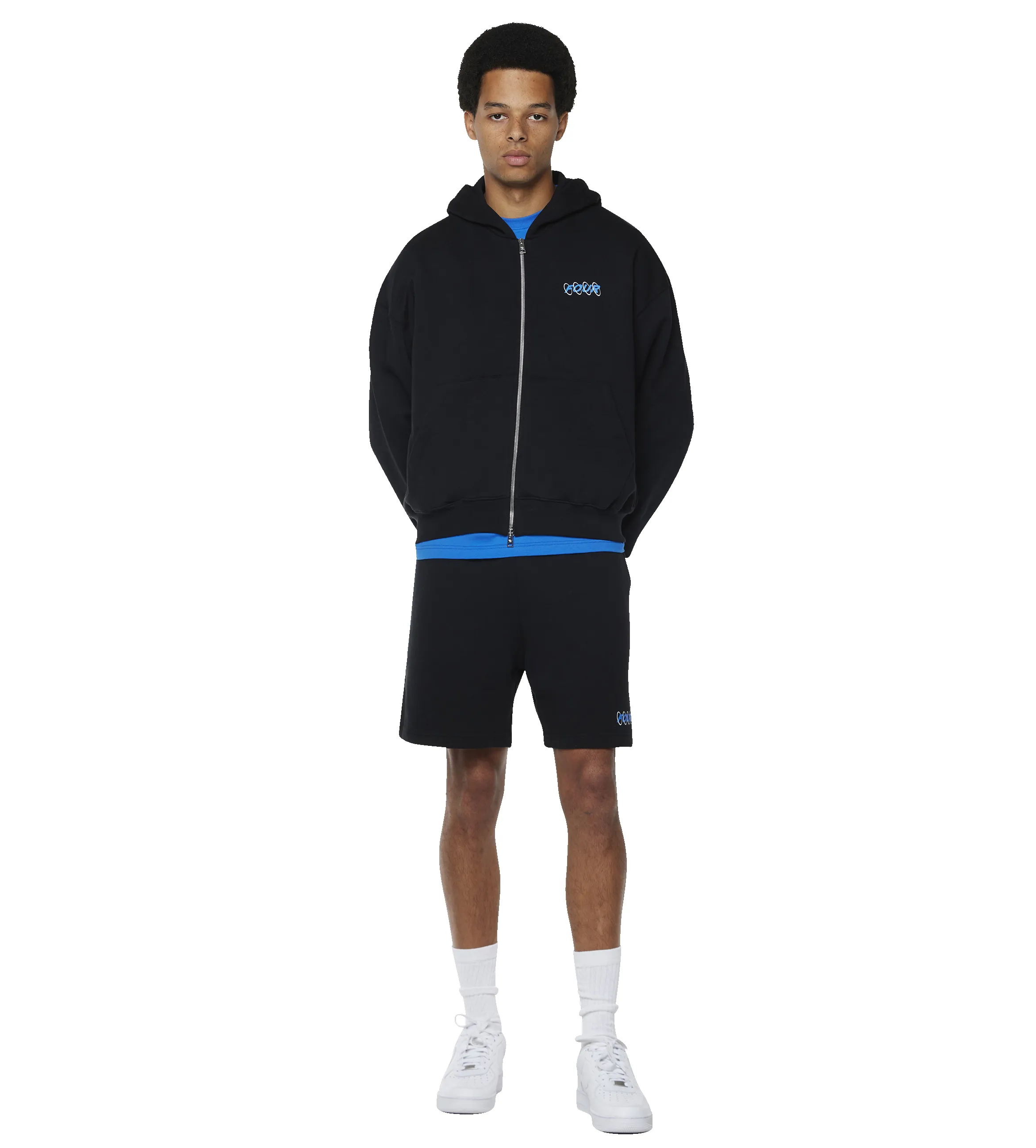 Circles Shorts Black/ Princess Blue sold by FOUR Amsterdam product image thumbnail 5