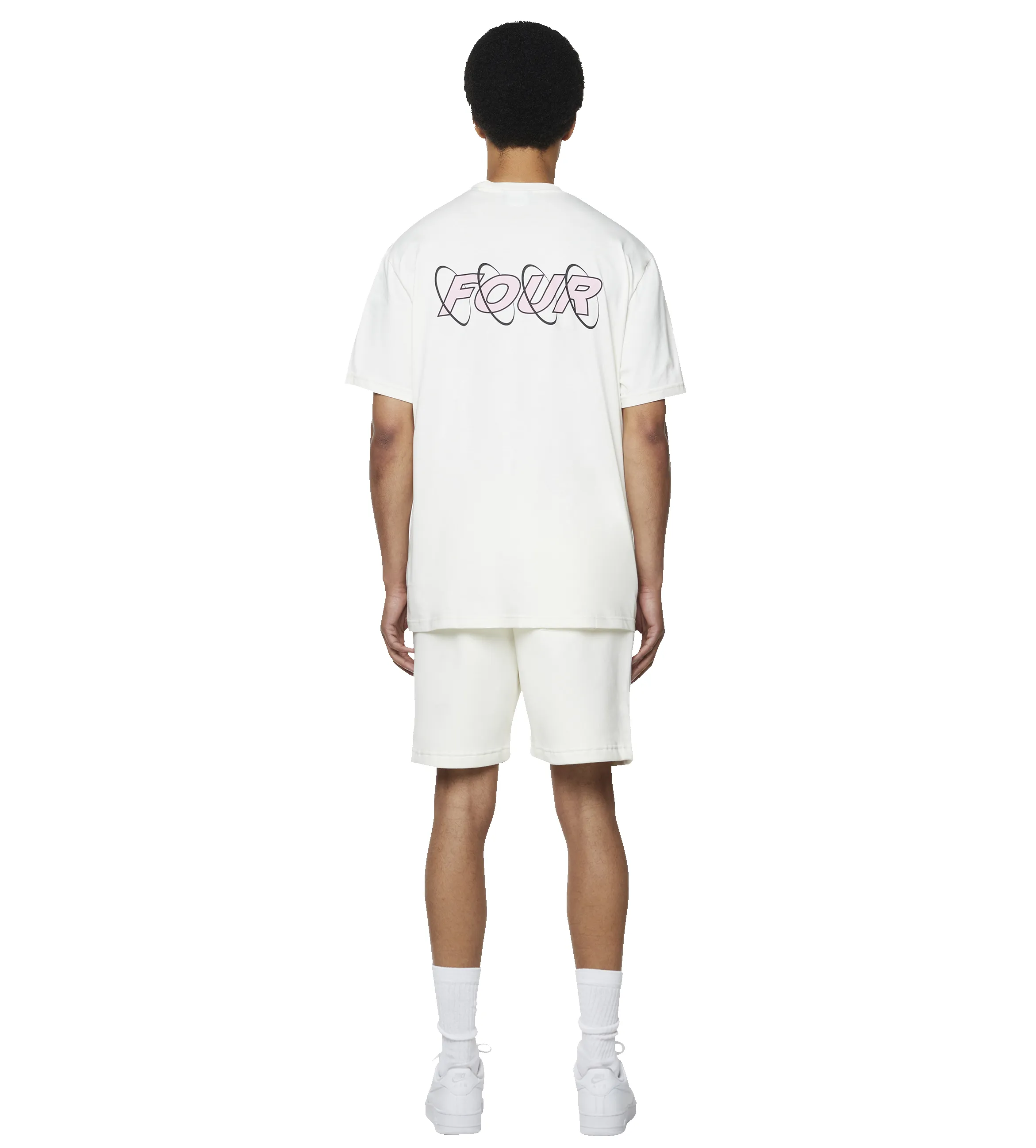 Circles T-shirt Cannoli Cream/ Soft Pink sold by FOUR Amsterdam product image thumbnail 3