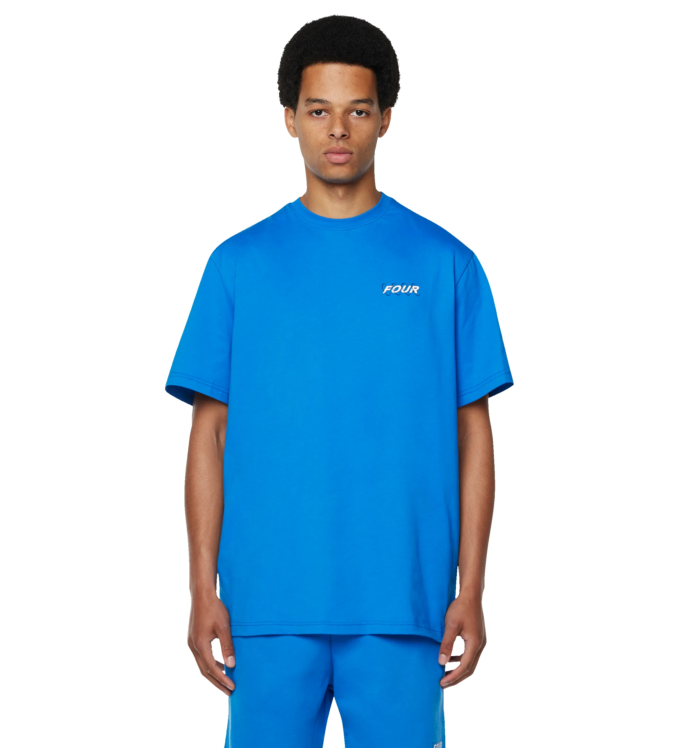 Circles T-shirt Princess Blue/ White sold by FOUR Amsterdam