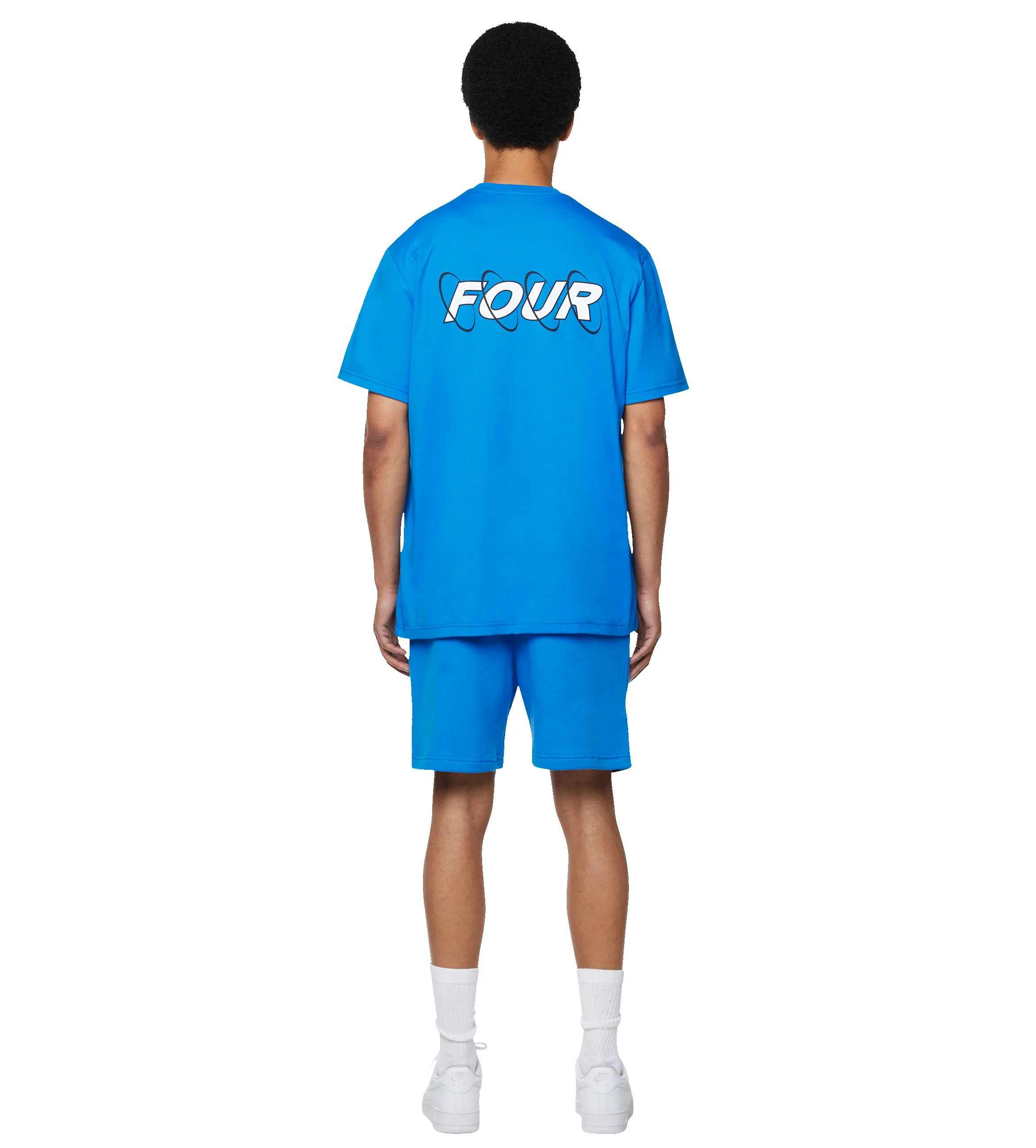 Circles T-shirt Princess Blue/ White sold by FOUR Amsterdam product image thumbnail 3