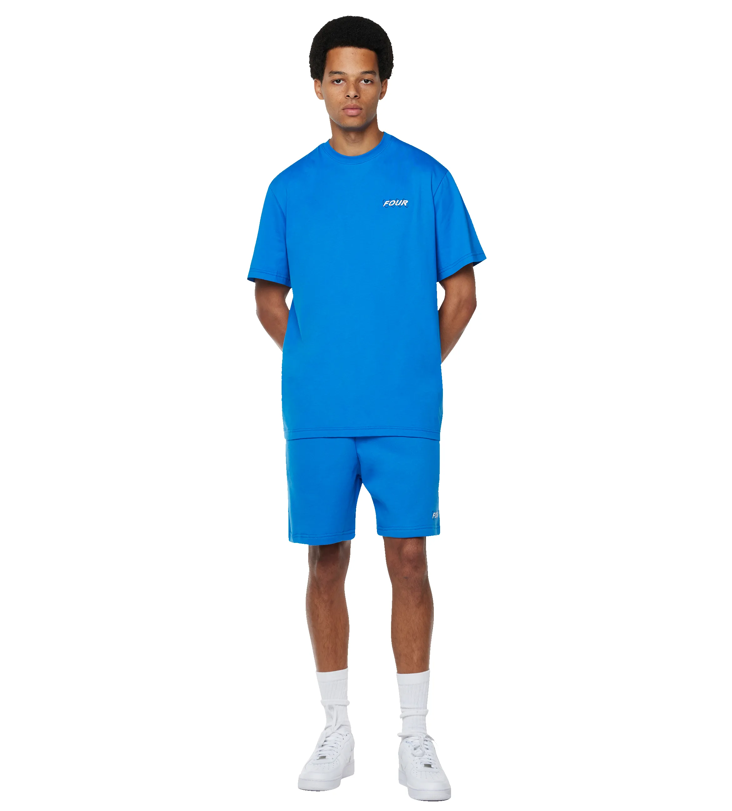 Circles Shorts Princess Blue/ White sold by FOUR Amsterdam product image thumbnail 5