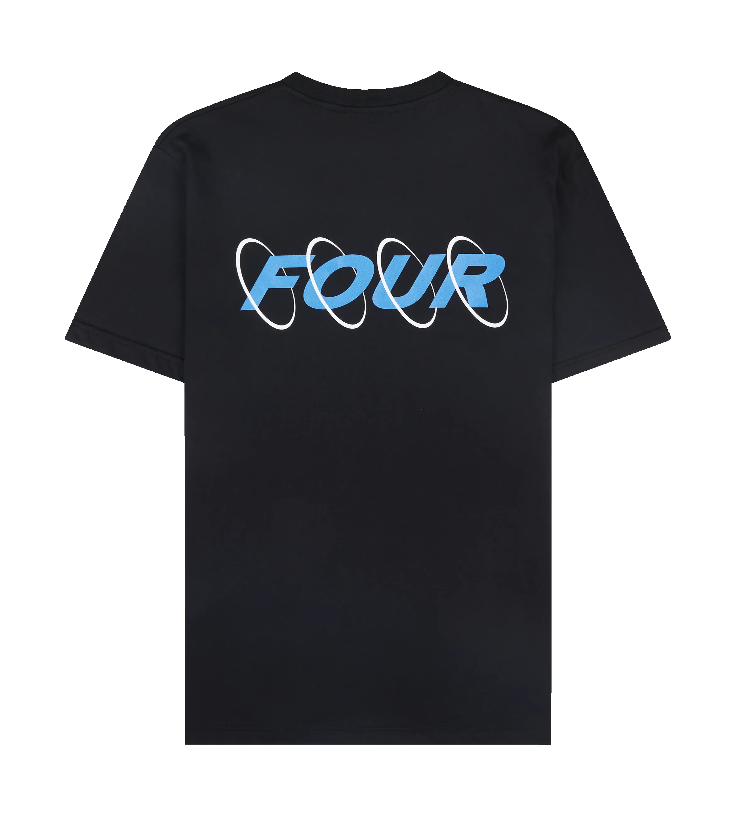 Circles T-shirt Black/ Princess Blue sold by FOUR Amsterdam product image thumbnail 2
