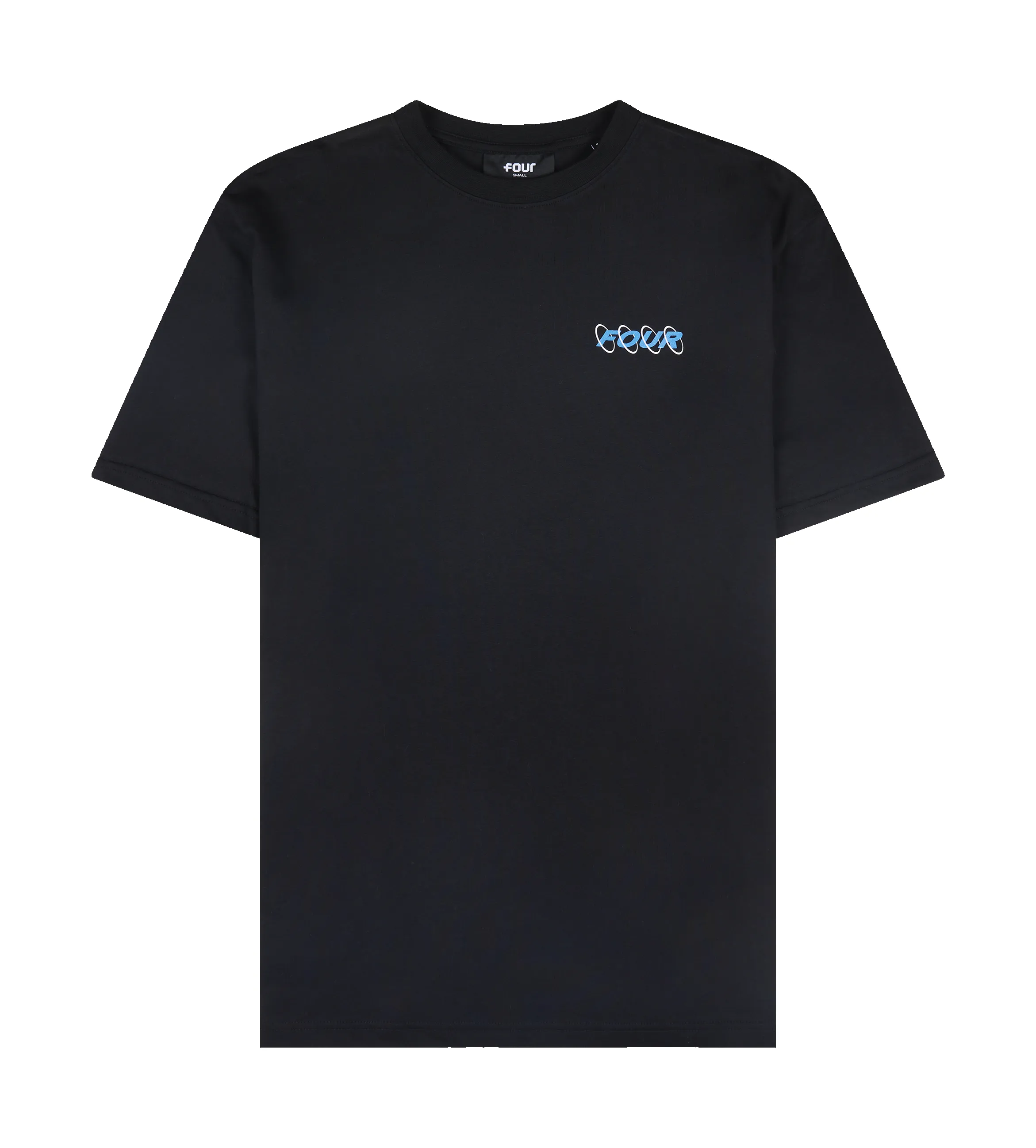 Circles T-shirt Black/ Princess Blue sold by FOUR Amsterdam product image thumbnail 4