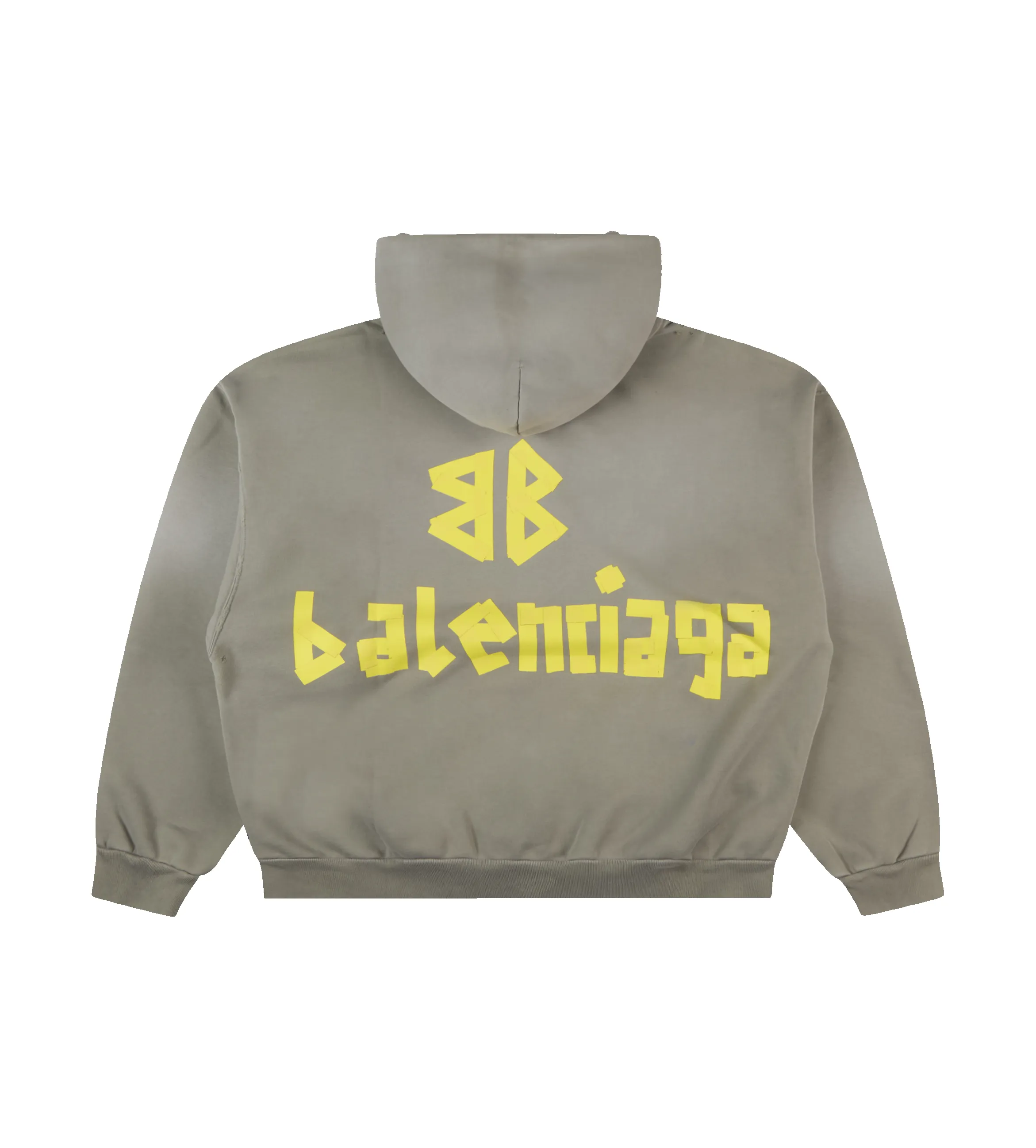 Tape Type Ripped Pocket Hoodie Army Green sold by FOUR Amsterdam product image thumbnail 2