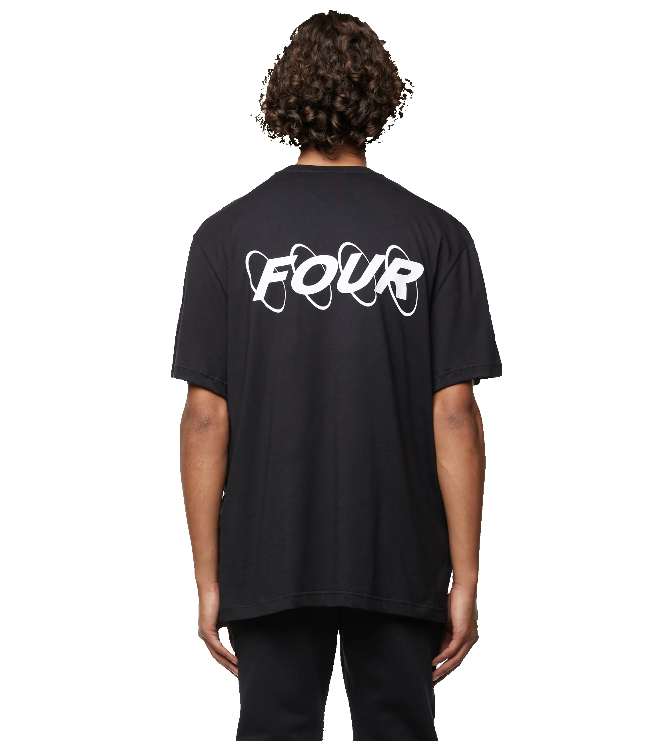 Circles Logo T-shirt Black sold by FOUR Amsterdam product image thumbnail 4