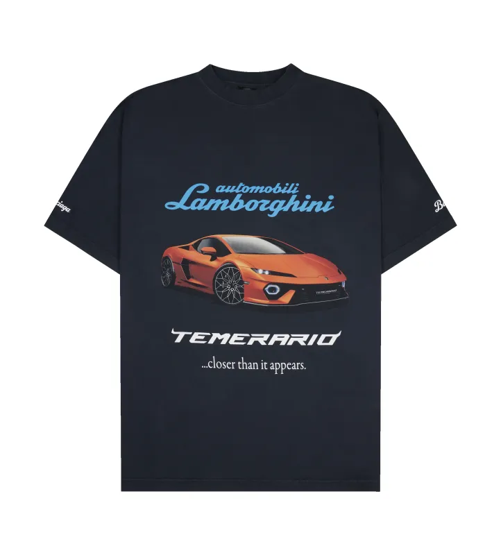 Balenciaga x Automobili Lamborghini Oversized T-Shirt in Black Faded sold by FOUR Amsterdam