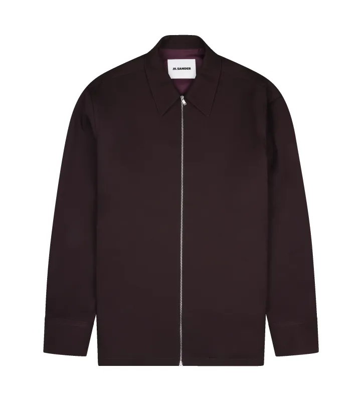 Jil Sander Shirt in Chocolate Plum sold by FOUR Amsterdam