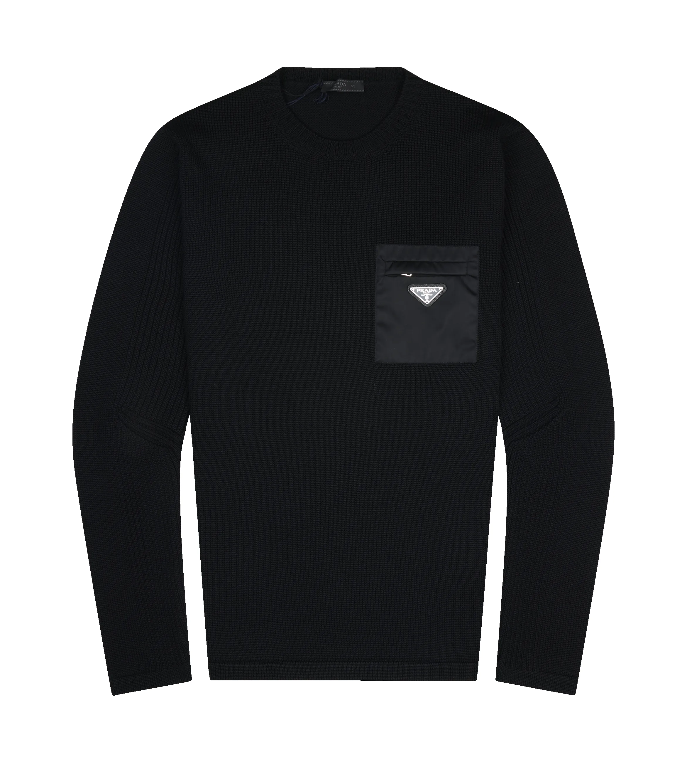 Prada Wool-Cashmere Sweater in Black sold by FOUR Amsterdam
