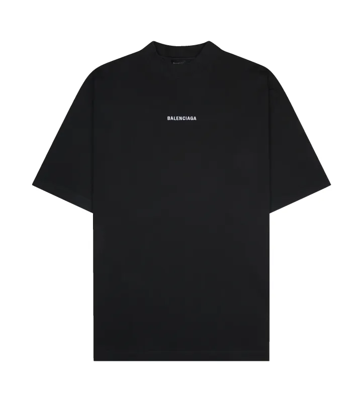 Balenciaga Back T-Shirt Medium Fit in black vintage jersey sold by FOUR Amsterdam