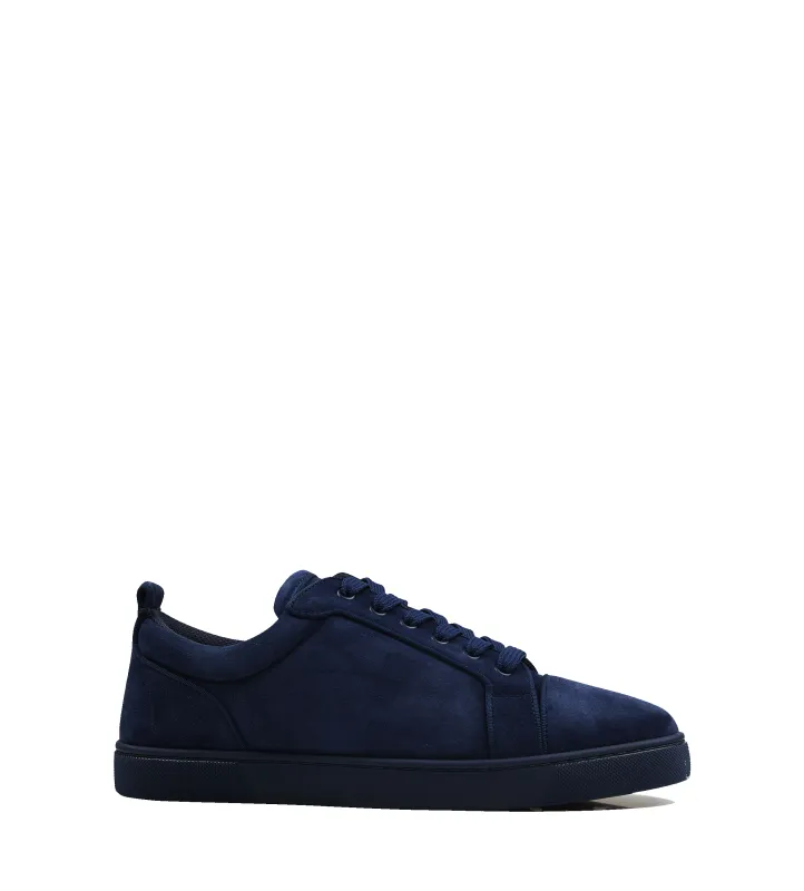 Christian Louboutin Louis Junior Sneakers - Veau velours in Zafiro sold by FOUR Amsterdam