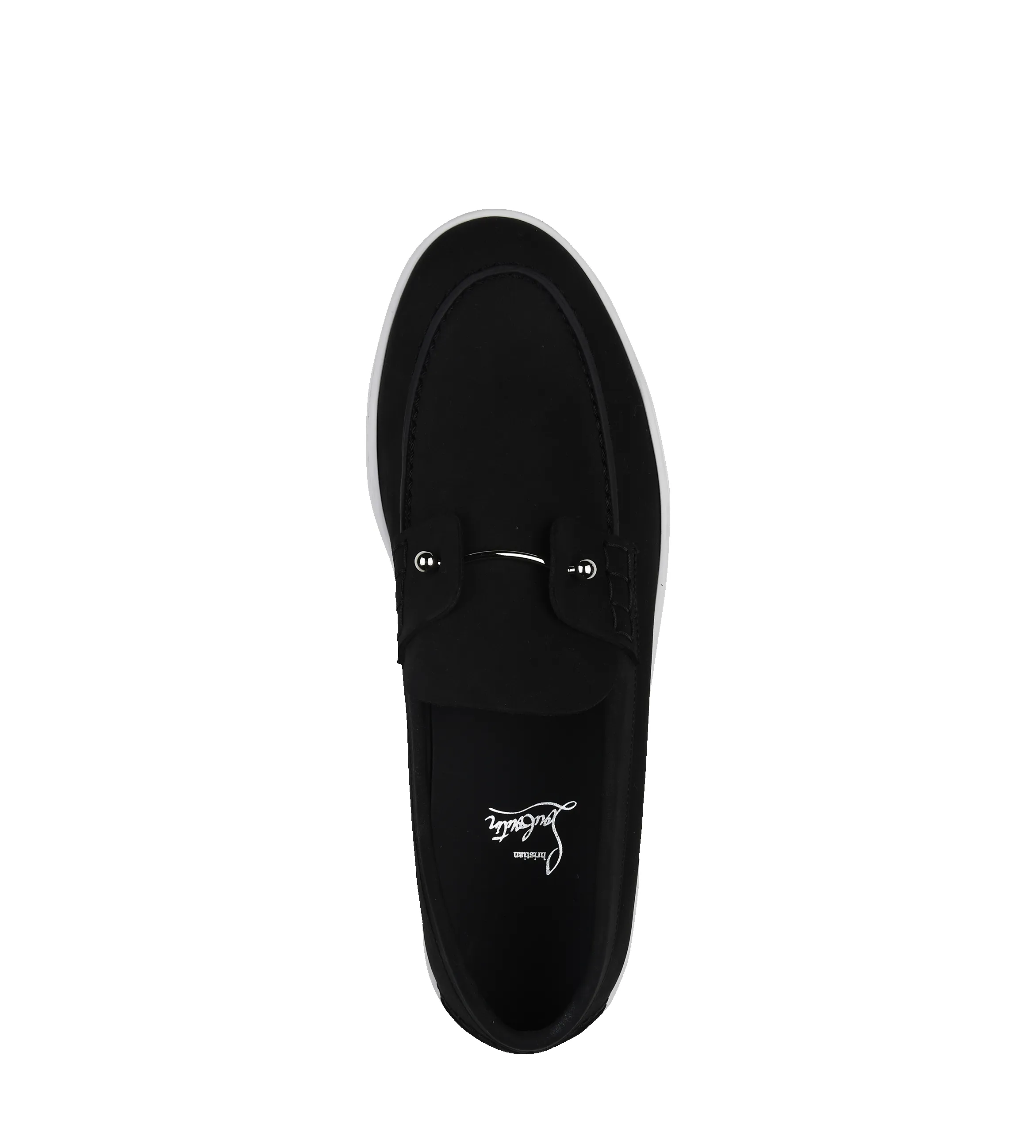 Chambeliboat Boat Loafers - Reversed nubuck leather in Black sold by FOUR Amsterdam product image thumbnail 4