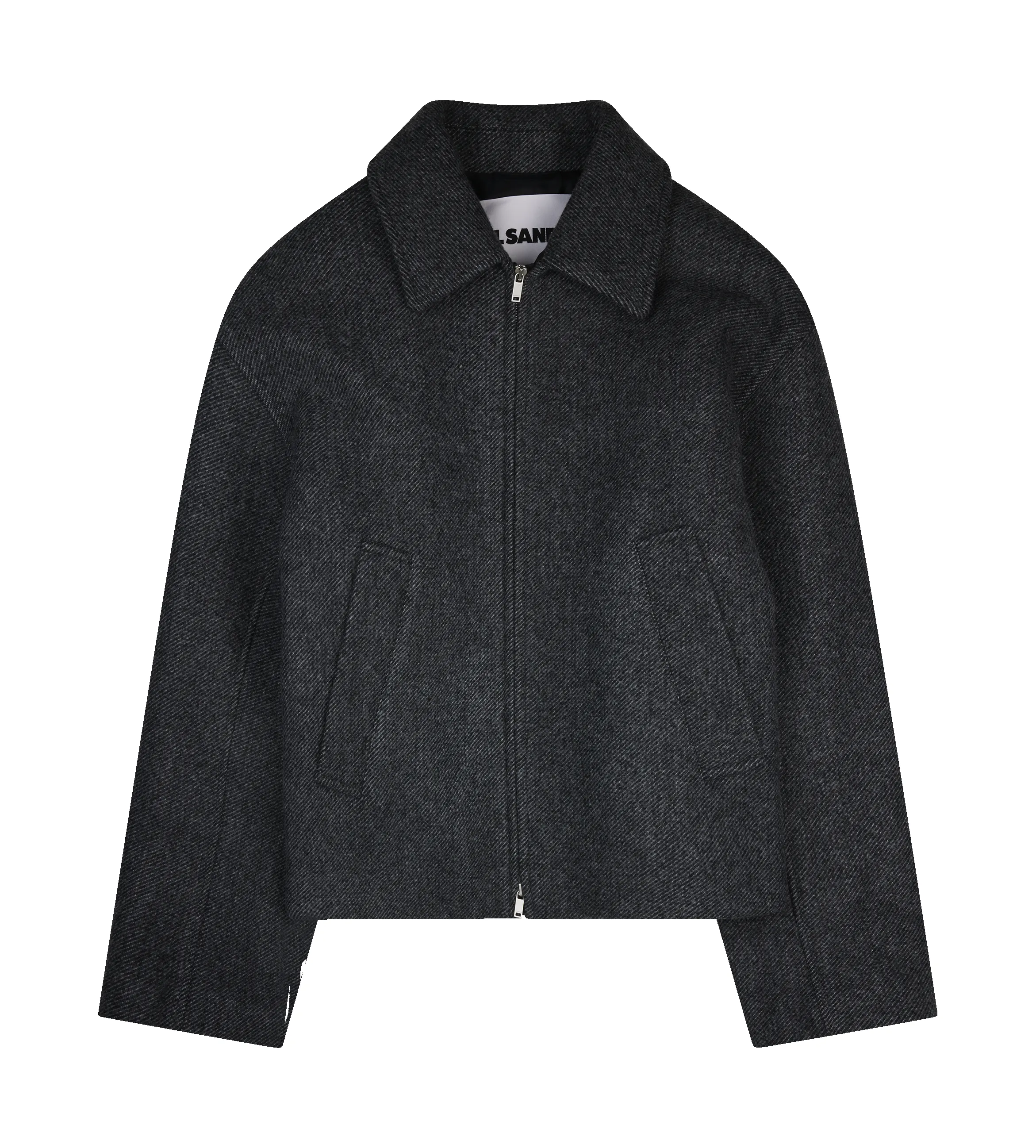 Jil Sander Wool Gabardine Padded Blouson in Grey Meteorite sold by FOUR Amsterdam