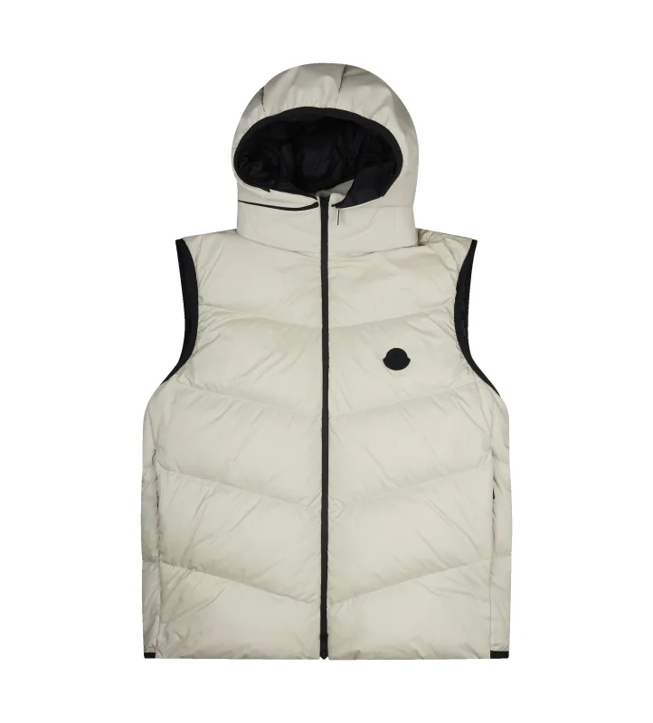Moncler Guersac Diagonal-Quilted Hooded Down Gilet sold by FOUR Amsterdam