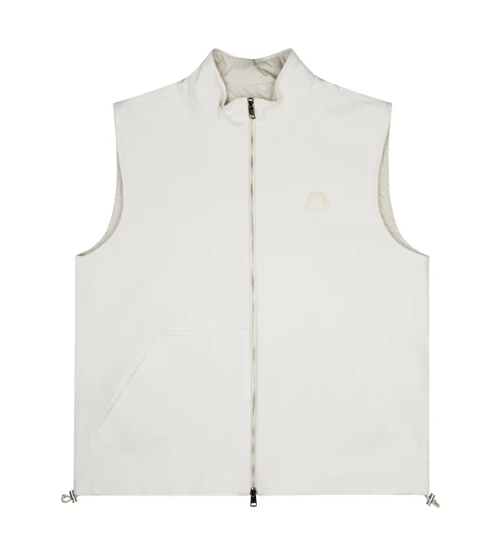 Moncler Zip Up Cardigan in Off-white made by Moncler