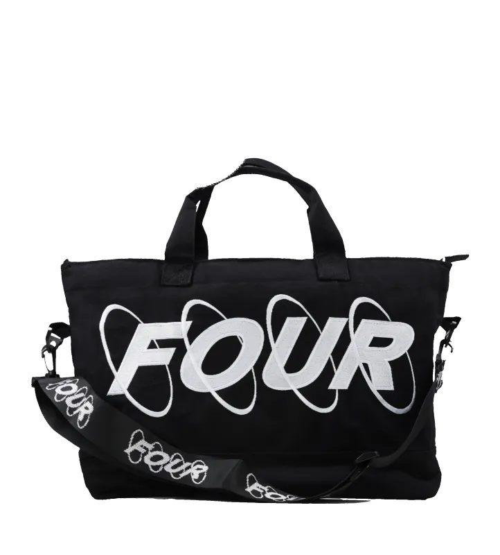 Circles Embroidery Shopper Medium White sold by FOUR Amsterdam