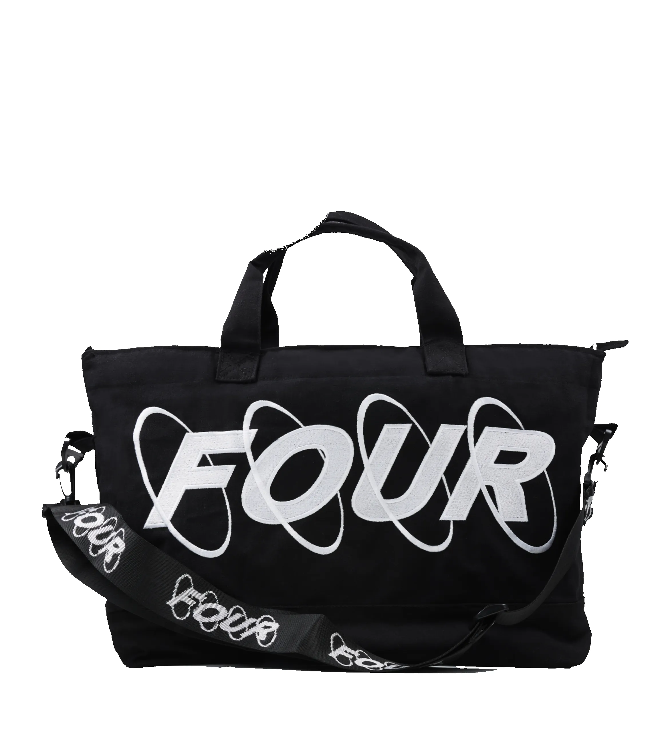 Circles Embroidery Shopper White sold by FOUR Amsterdam