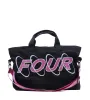 Circles Embroidery Shopper Medium White/ Pink sold by FOUR Amsterdam