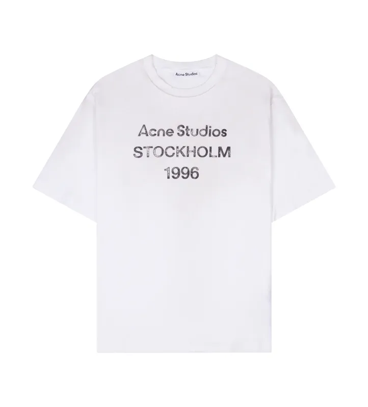 Acne Studio S/S Logo T-Shirt in Dusty White sold by FOUR Amsterdam