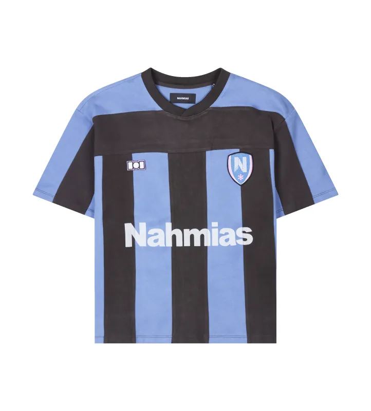 Nahmias Soccer Jersey in Ocean / Black sold by FOUR Amsterdam