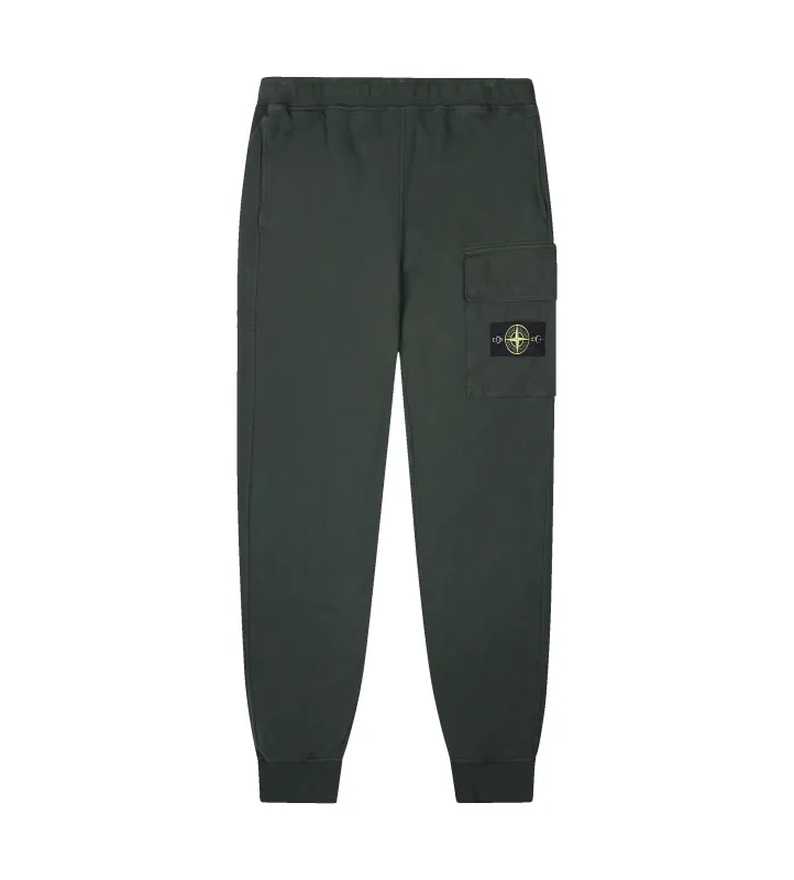 Stone Island Regular-fit joggers with bellows leg pocket in Juniper sold by FOUR Amsterdam