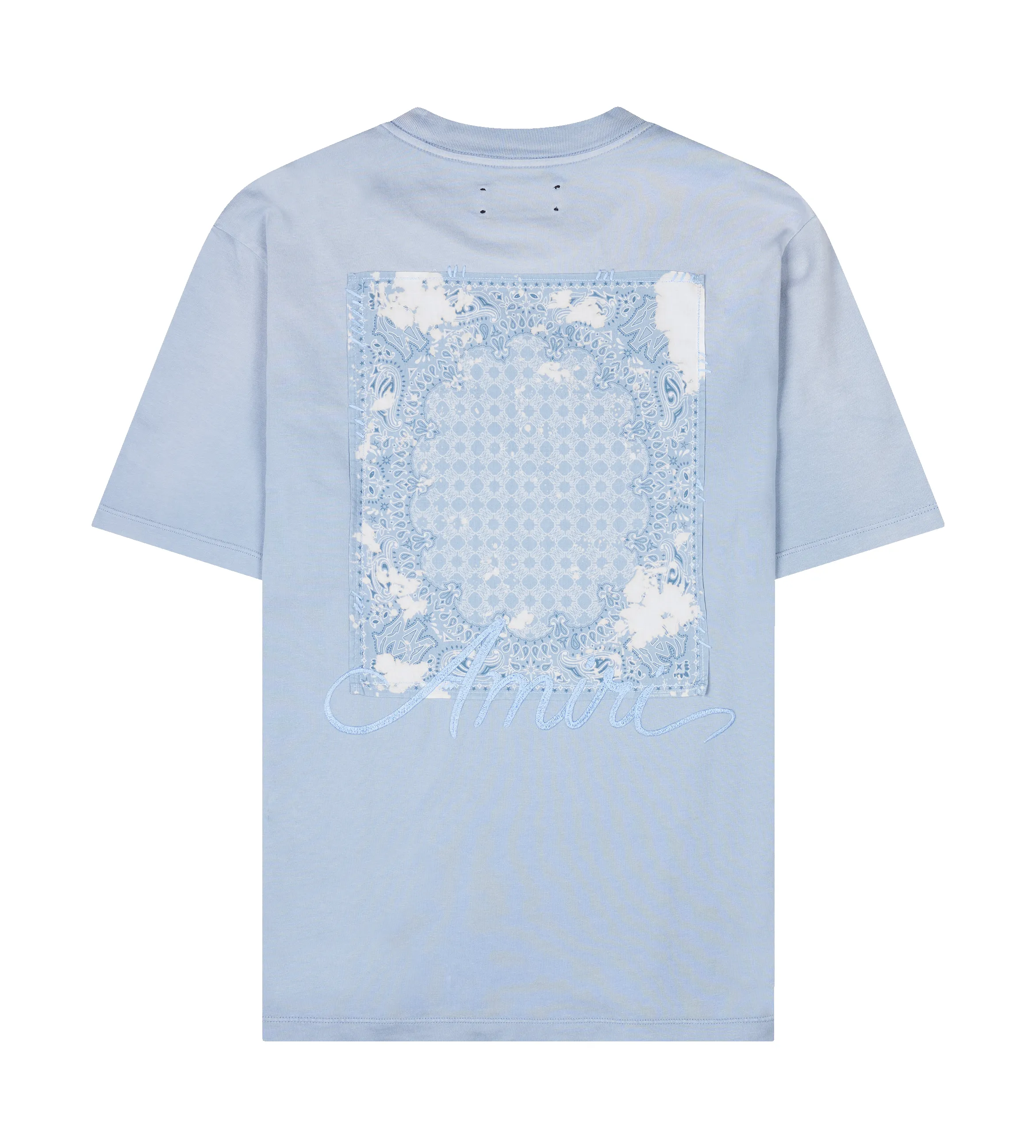 Amiri Bleach Bandana Patch T-shirt in Ashley Blue sold by FOUR Amsterdam product image thumbnail 2