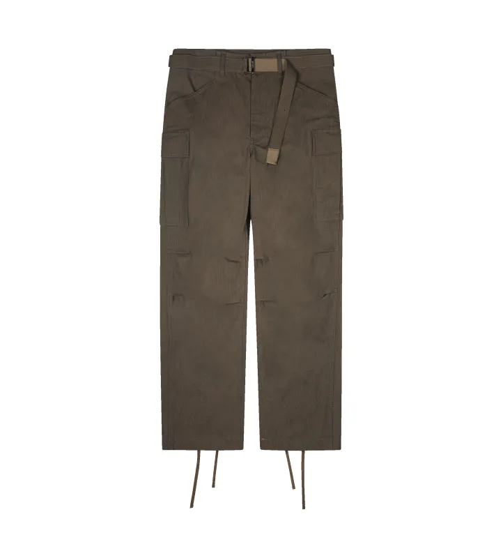 Sacai Rip Stop Pants in Khaki sold by FOUR Amsterdam