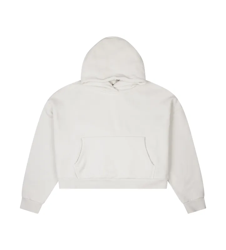 Entire Studios Cropped Hoodie in Rice White sold by FOUR Amsterdam