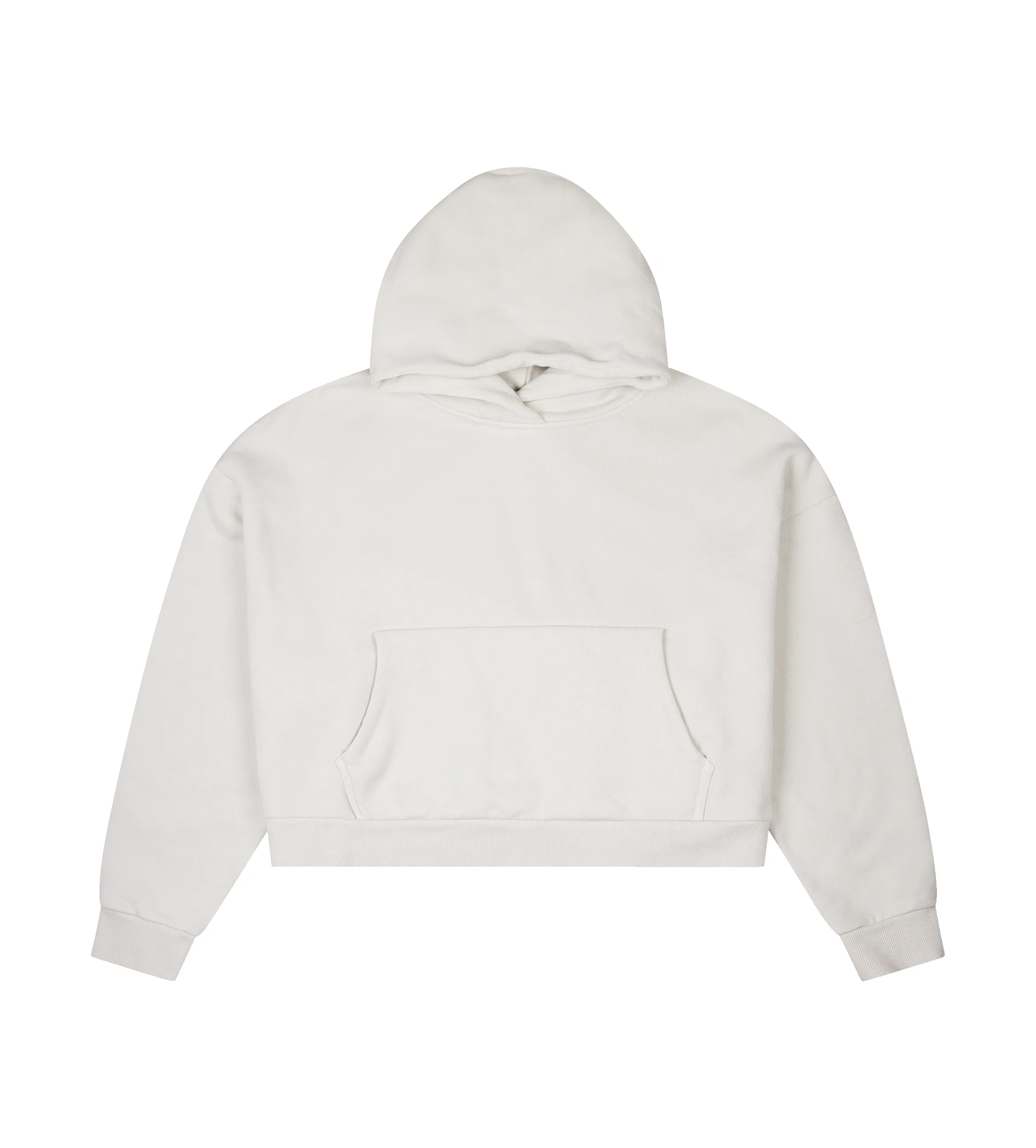 Entire Studios Cropped Hoodie in Rice White sold by FOUR Amsterdam