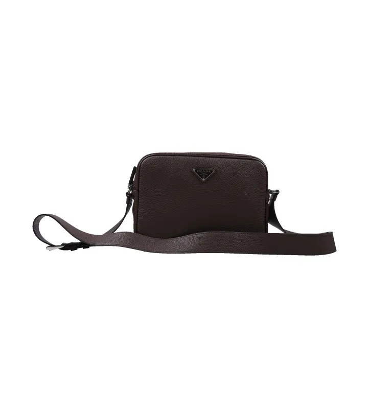 Prada Leather Shoulder Bag in Sienna sold by FOUR Amsterdam