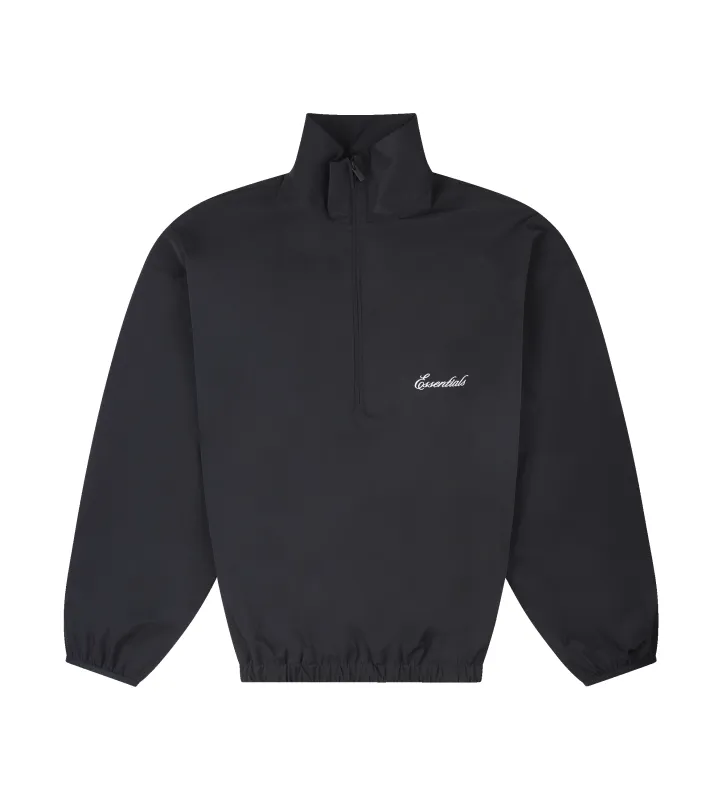 Sporty Nylon Half-Zip Black made by Essentials