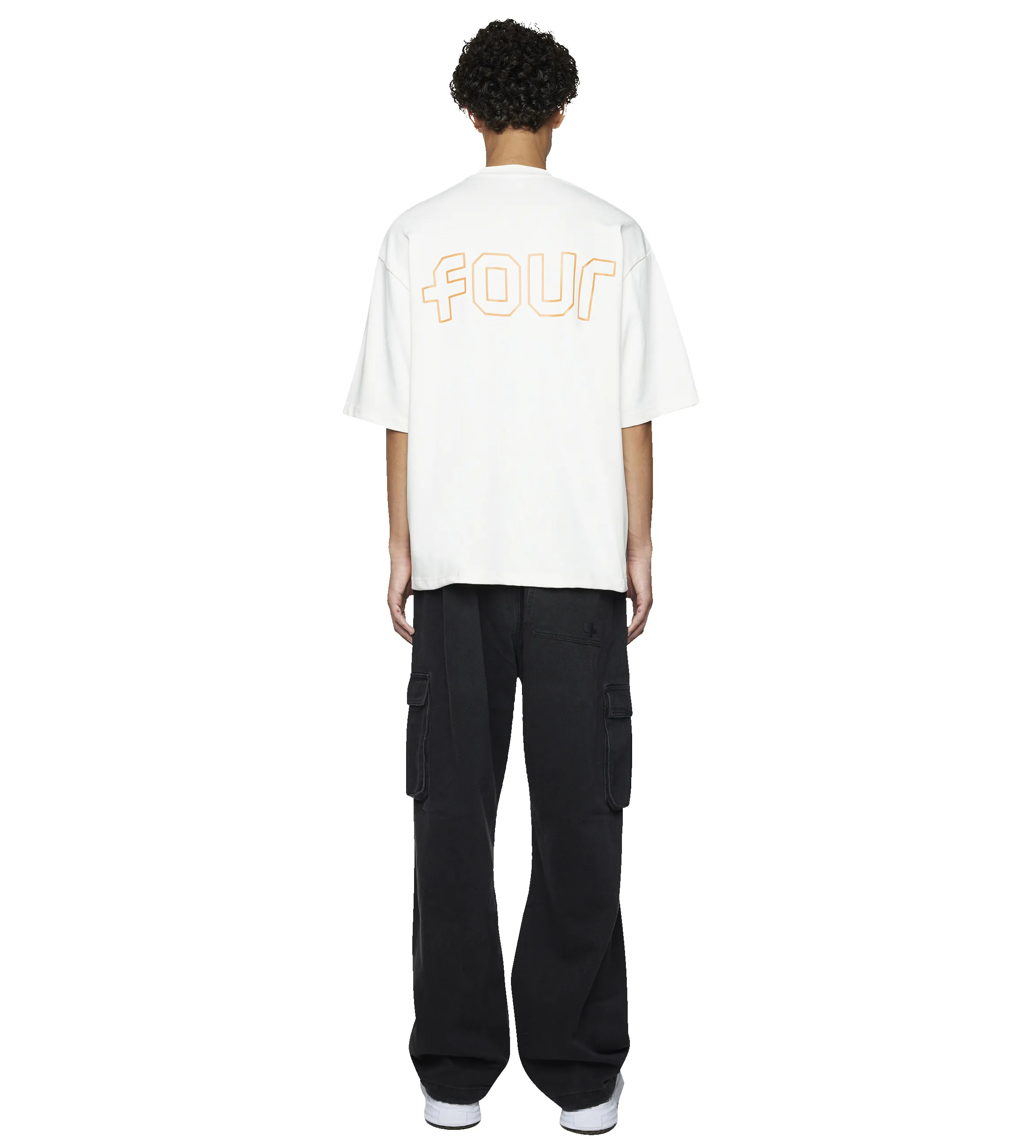 Outline Boxy fit T-shirt Cannoli/ Dusty Orange sold by FOUR Amsterdam product image thumbnail 4