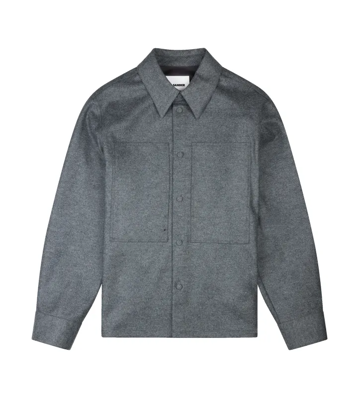 Wool Shirt Ash Grey sold by FOUR Amsterdam