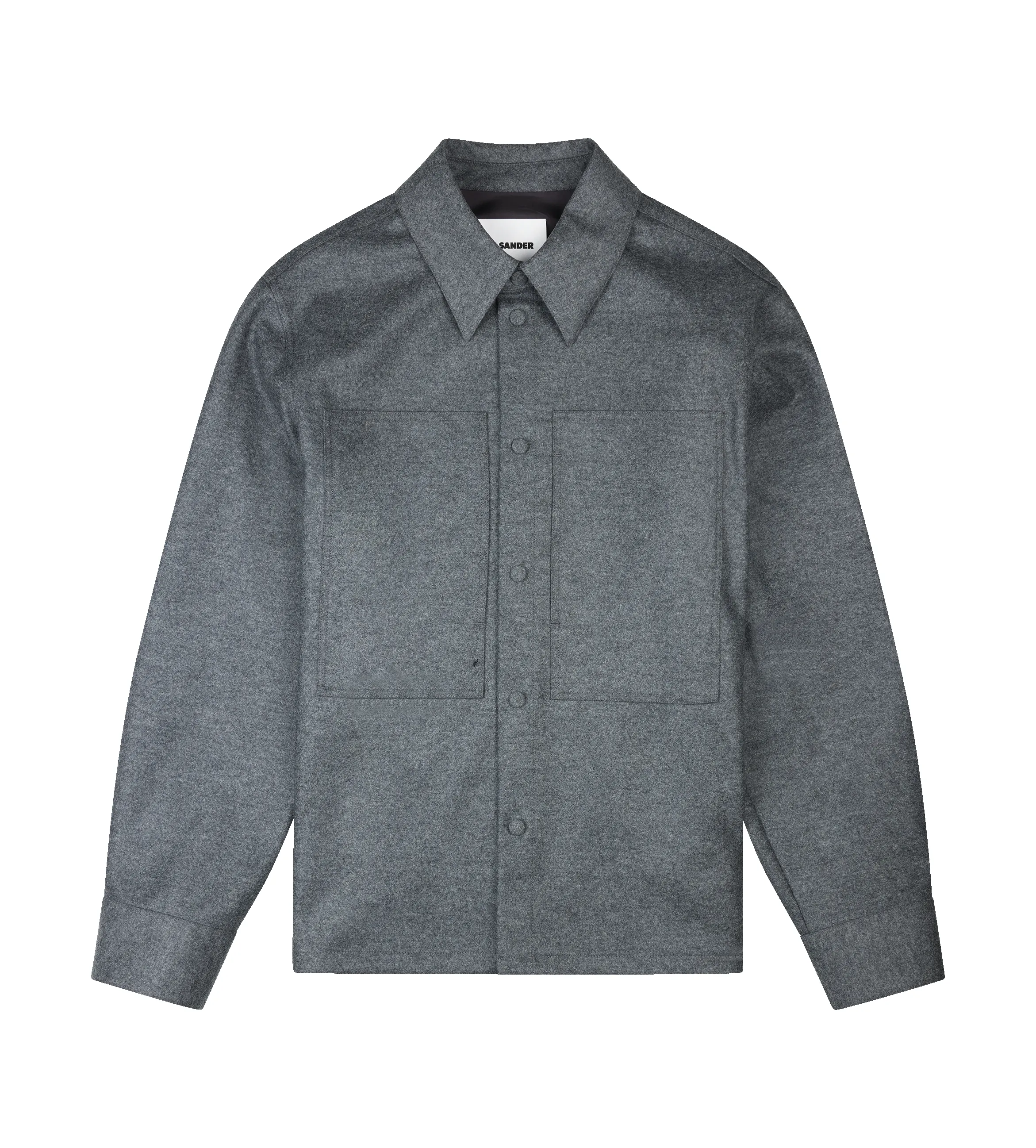 Wool Shirt Ash Grey sold by FOUR Amsterdam