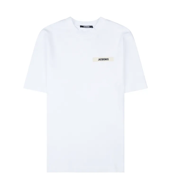 Jacquemus The Gros Grain T-shirt in White sold by FOUR Amsterdam