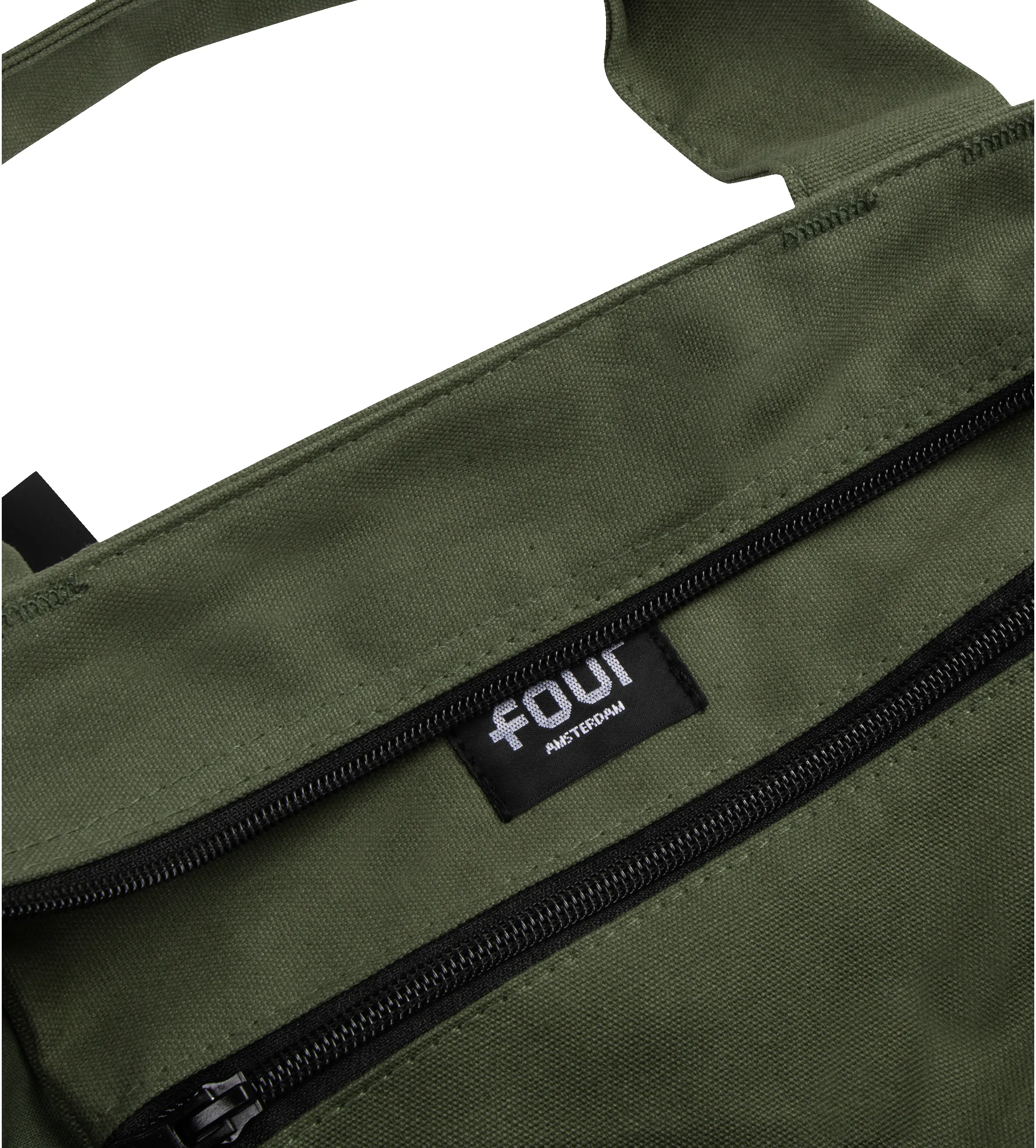 Logo Embroidery Shopper Small Army Green sold by FOUR Amsterdam product image thumbnail 5