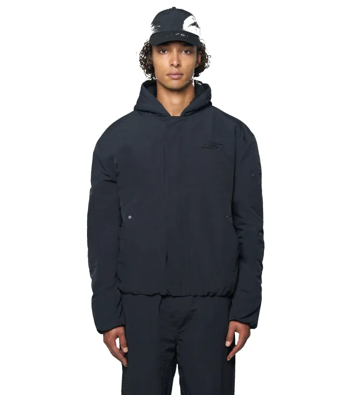 Square Logo Double Layered Jacket Black sold by FOUR Amsterdam