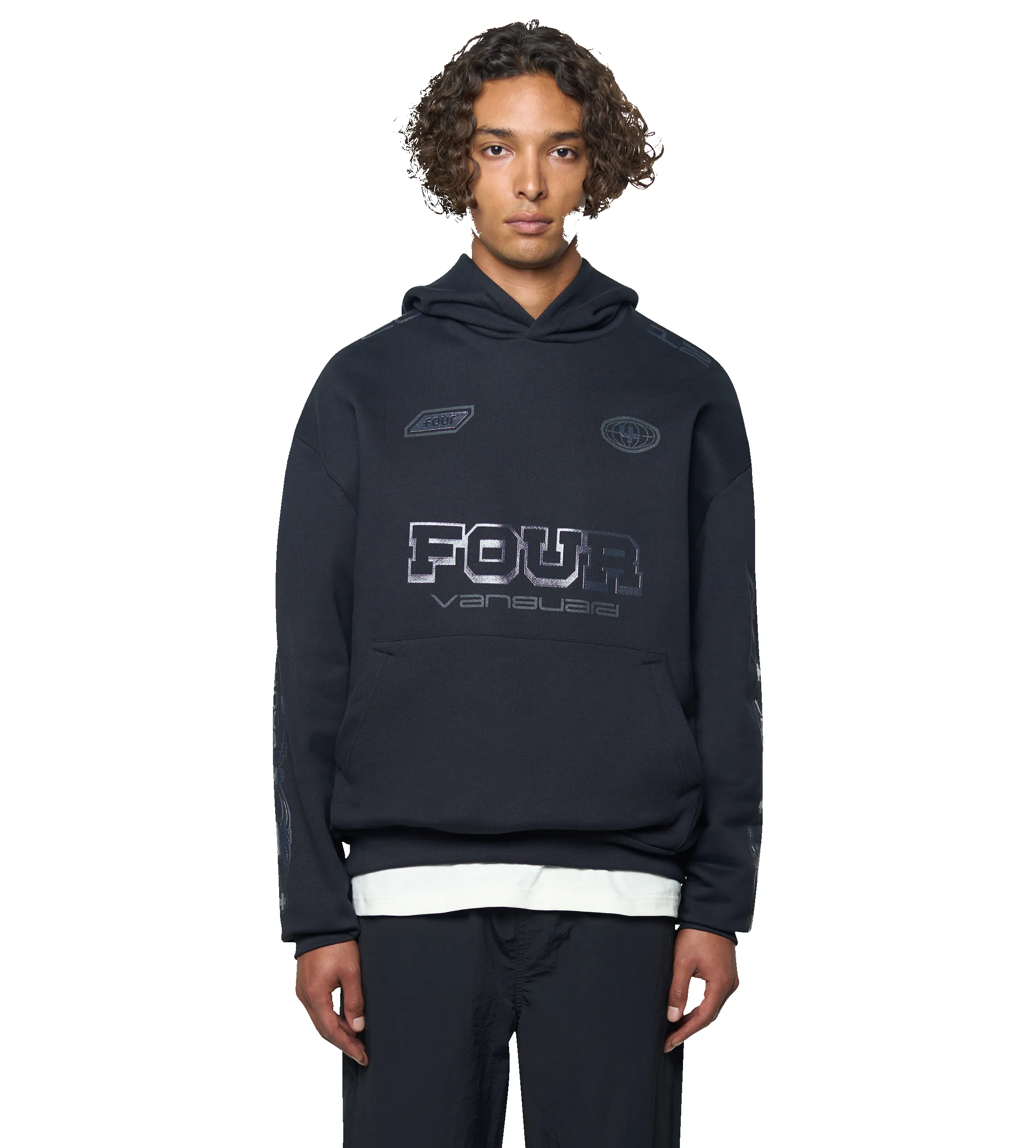 Race Comp Hoodie Black sold by FOUR Amsterdam