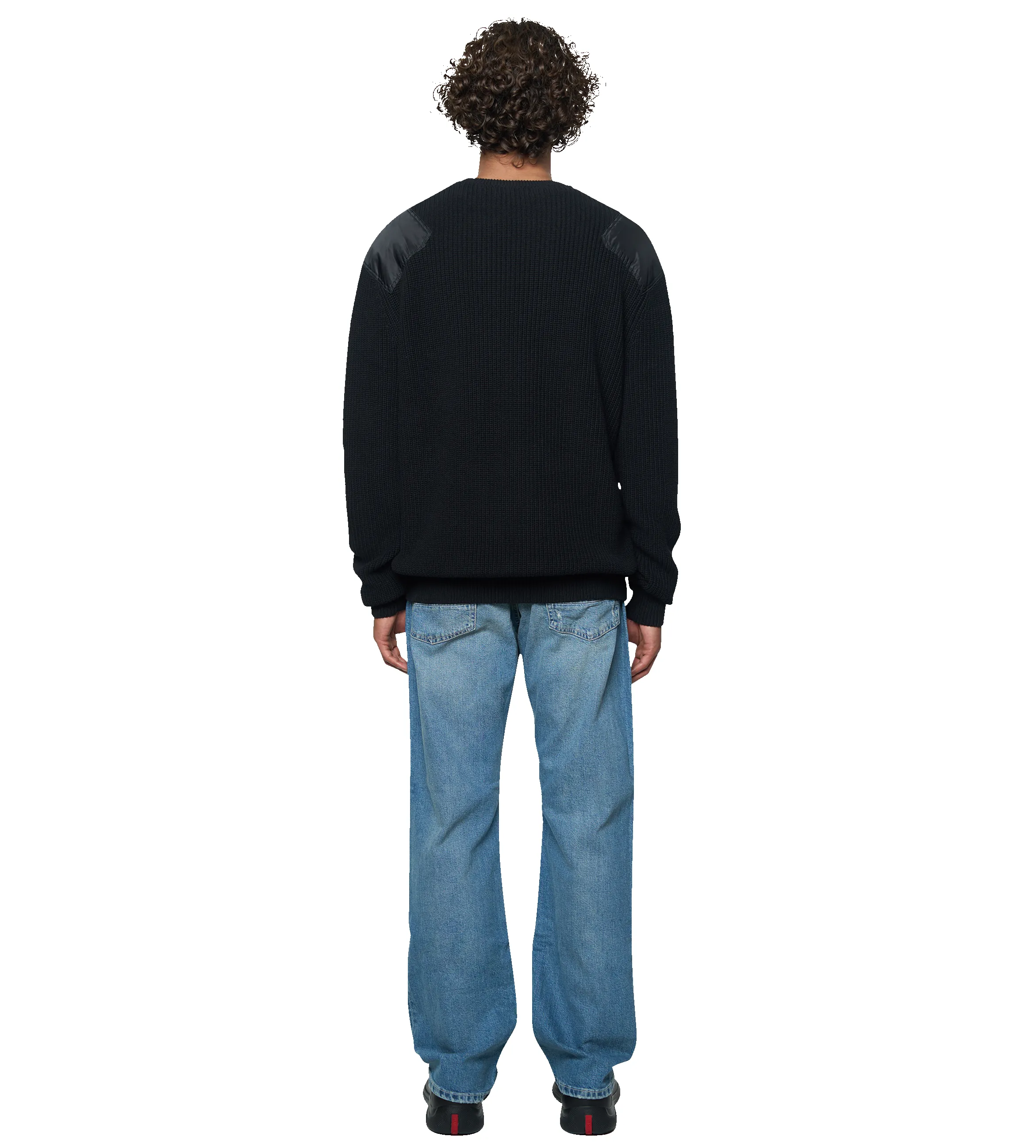 Logo Knitted Crewneck Nylon Black sold by FOUR Amsterdam product image thumbnail 3