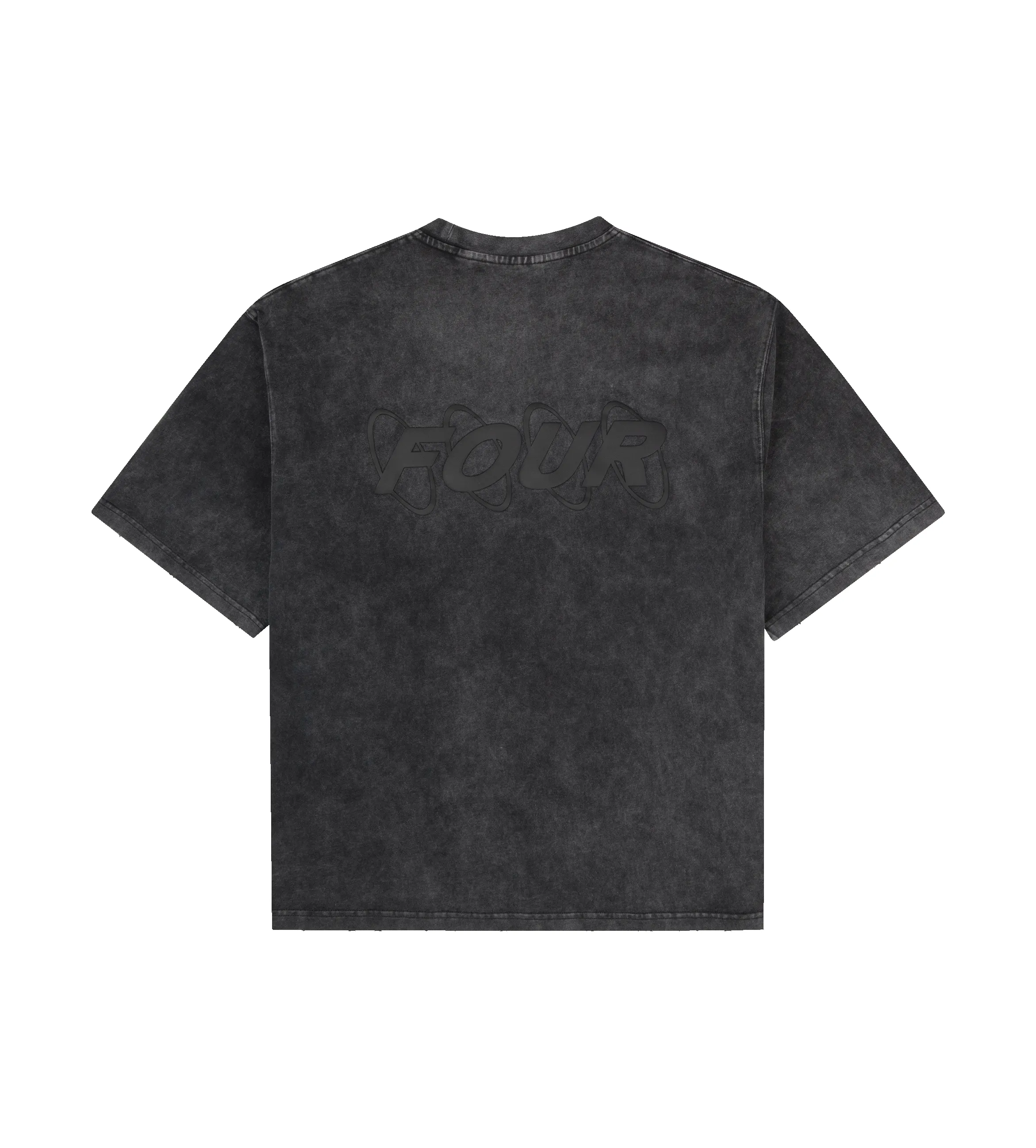 Circles Boxy T-Shirt Washed Black sold by FOUR Amsterdam product image thumbnail 5