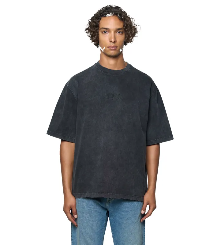 Circles Boxy T-Shirt Washed Black sold by FOUR Amsterdam