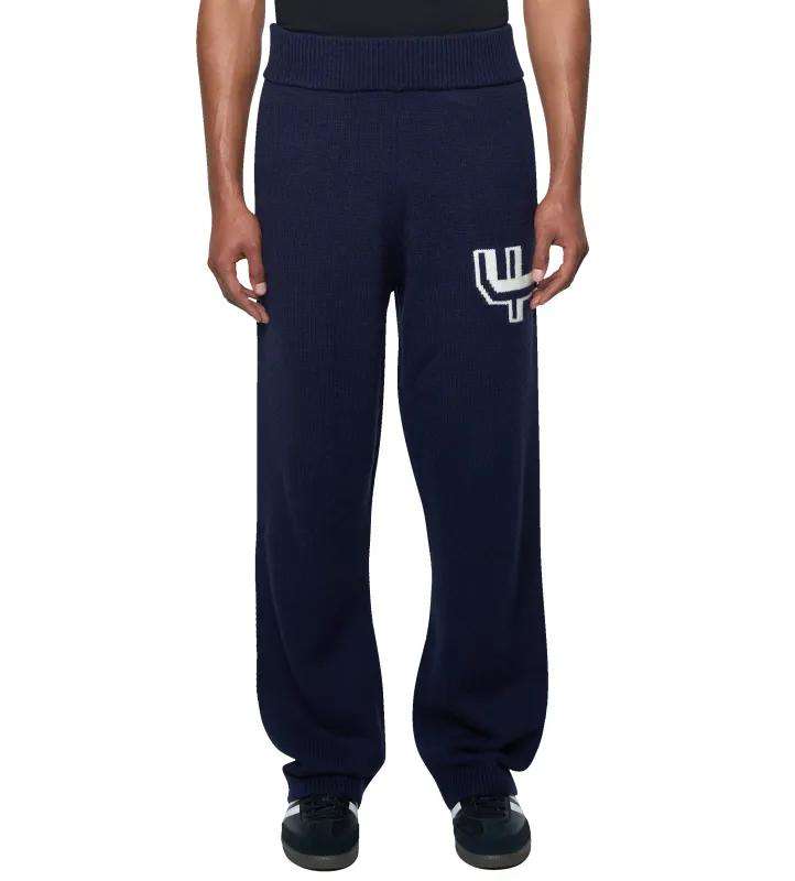 Knitted Pants Marine Blue/ White sold by FOUR Amsterdam